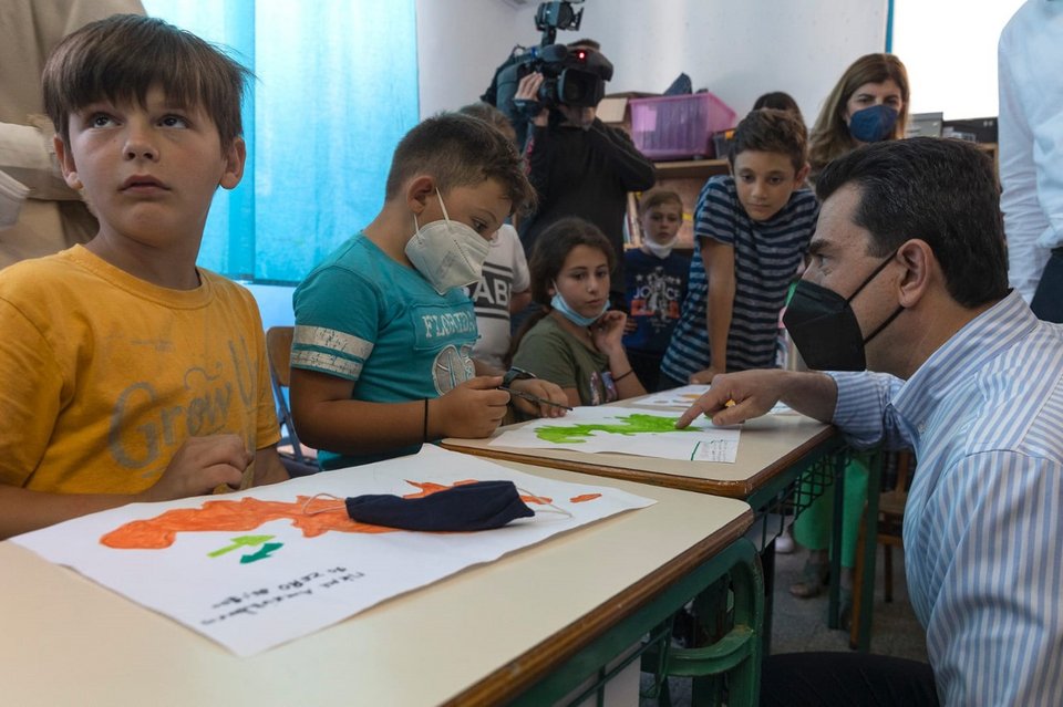 Ο Κώστας Σκρέκας στην Τήλο
