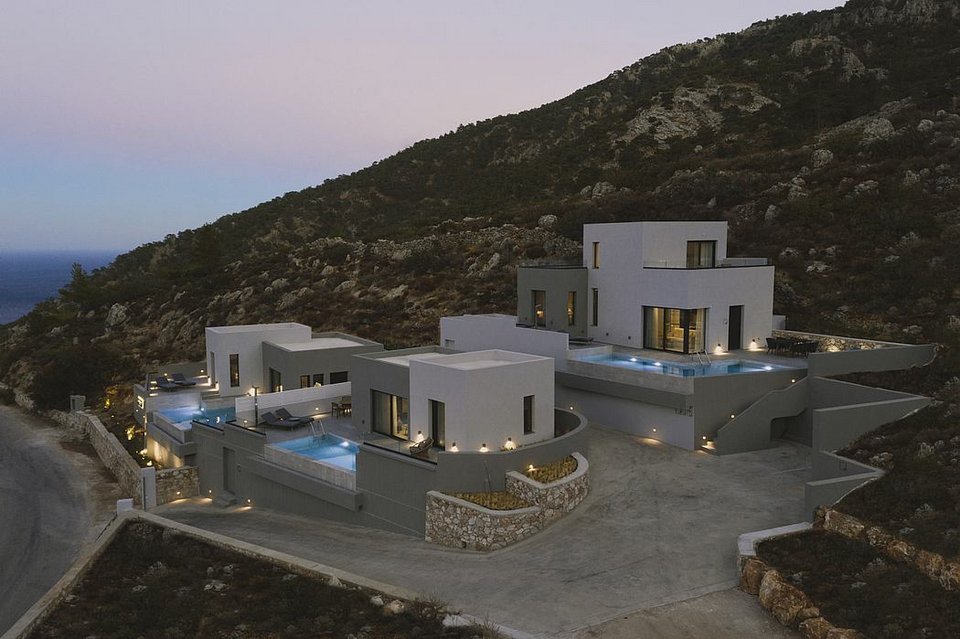 Το συγκρότημα Aposperia στην Κάρπαθο - Φωτογραφία: Courtesy of Aposperia