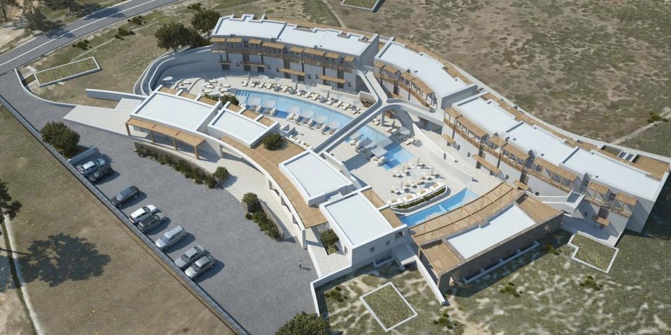 Kάτοψη του Yi hotel Mykonos - Φωτογραφία: Courtesy of Yi hotel Mykonos