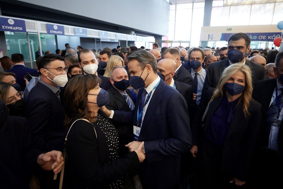 Ο Κυριάκος Μητσοτάκης στο Συνέδριο της ΝΔ