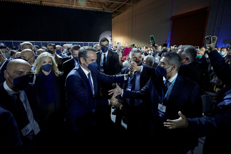 Ο Κυριάκος Μητσοτάκης στο Συνέδριο της ΝΔ