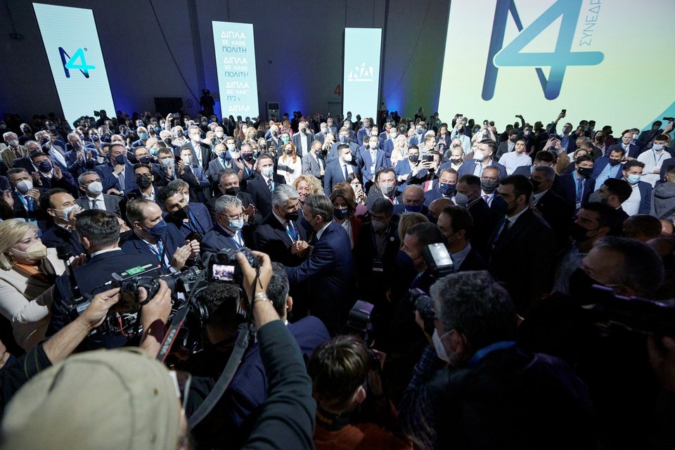 Ο Κυριάκος Μητσοτάκης στο Συνέδριο της ΝΔ