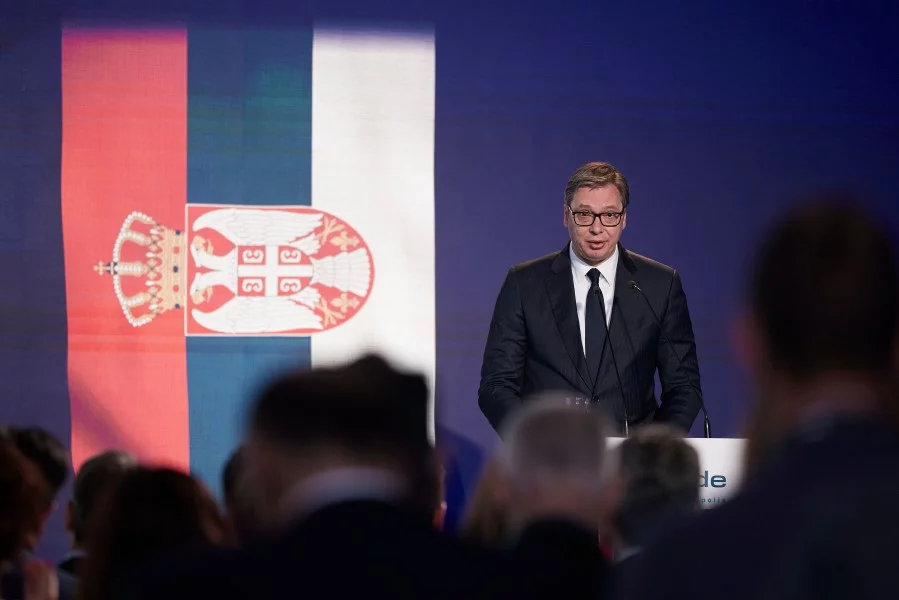  Ο πρόεδρος της Σερβίας Aleksandar Vučić 