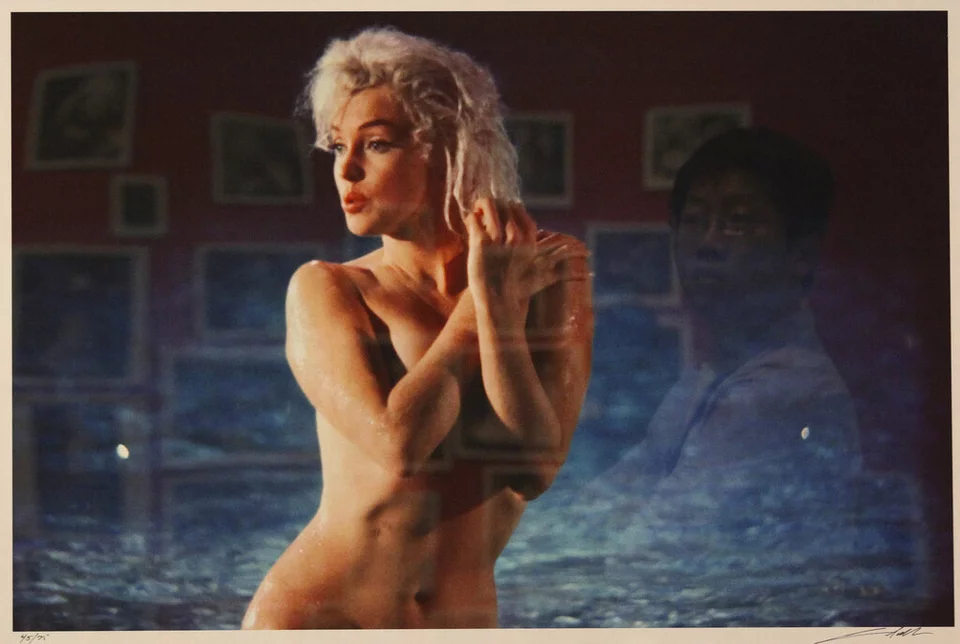 Η Μέριλιν Μονρόε σε μία από τις γυμνές φωτογραφίσεις της