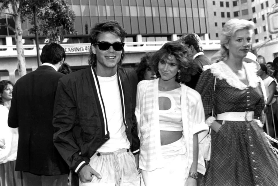 Ο Rob Lowe και η Melissa Gilbert στο Λος Άντζελεςστις 8 Ιουλίου 1985