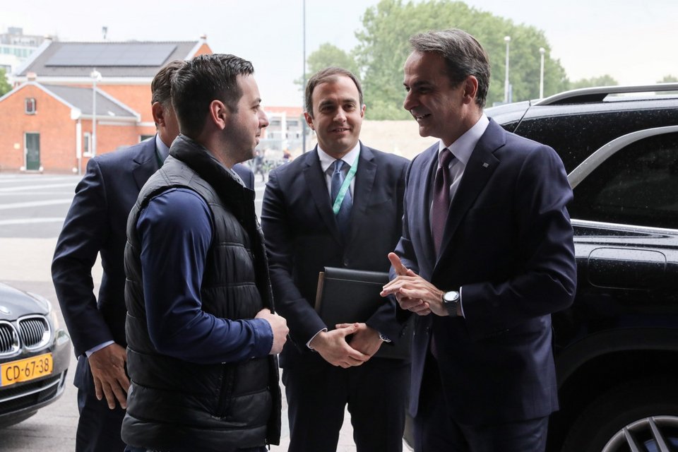 Ο Κυριάκος Μητσοτάκης στο συνέδριο του ΕΛΚ 