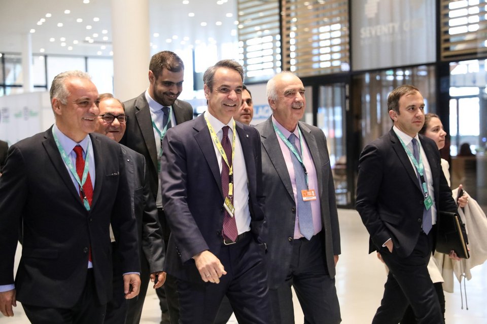 Ο Κυριάκος Μητσοτάκης στο συνέδριο του ΕΛΚ 