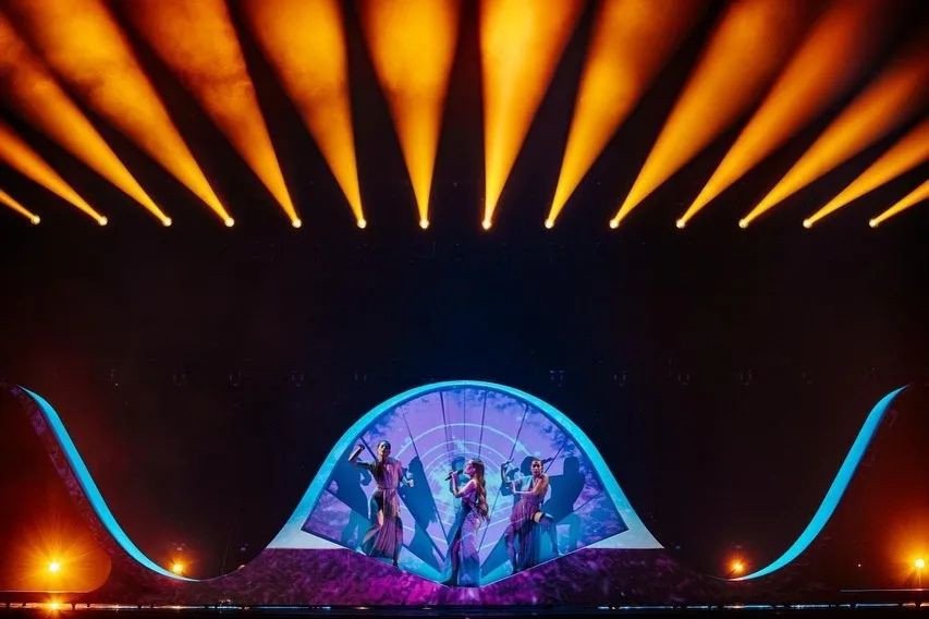 H Ανδρομάχη στη σκηνή της Eurovision 2022