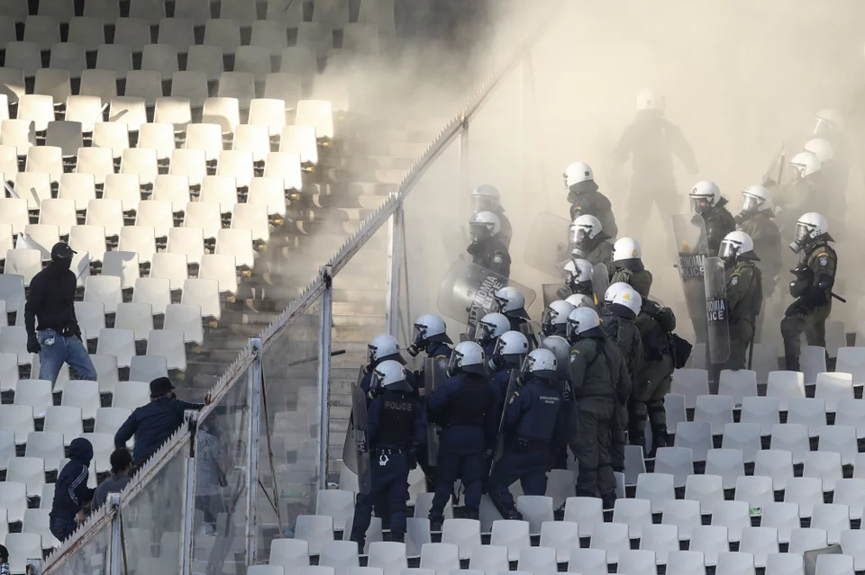 Επεισόδια στο ΟΑΚΑ / EUROKINISSI 