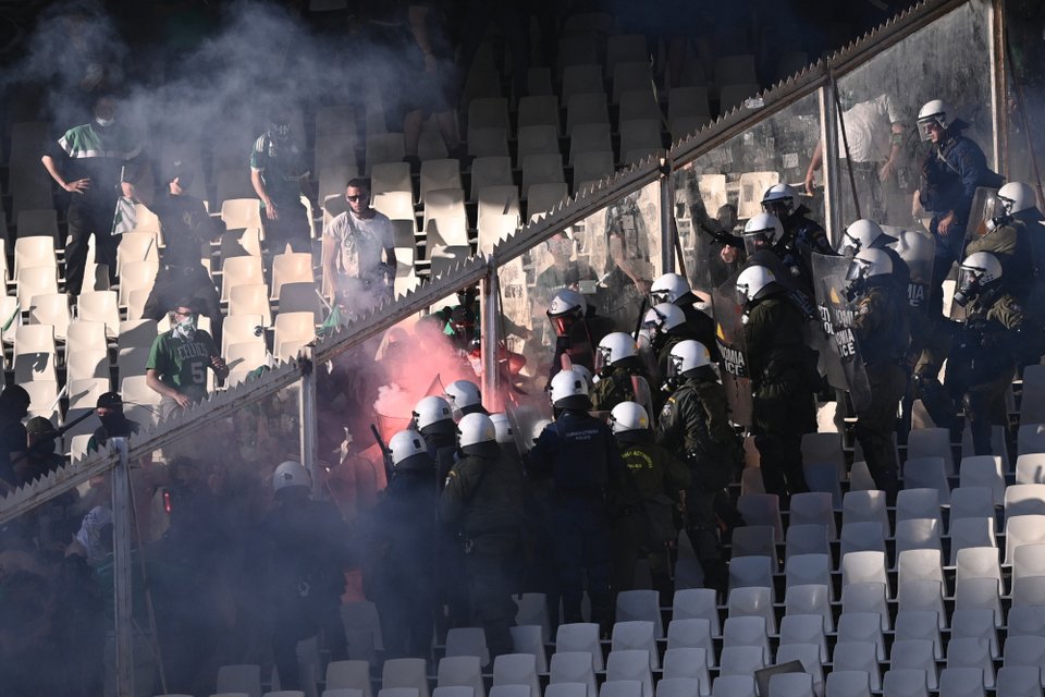 Επεισόδια στο ΟΑΚΑ / EUROKINISSI