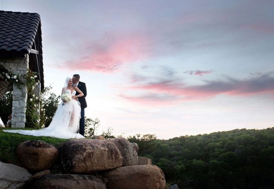 Η Gwen Stefani και ο Blake Shelton την ημέρα του γάμου τους