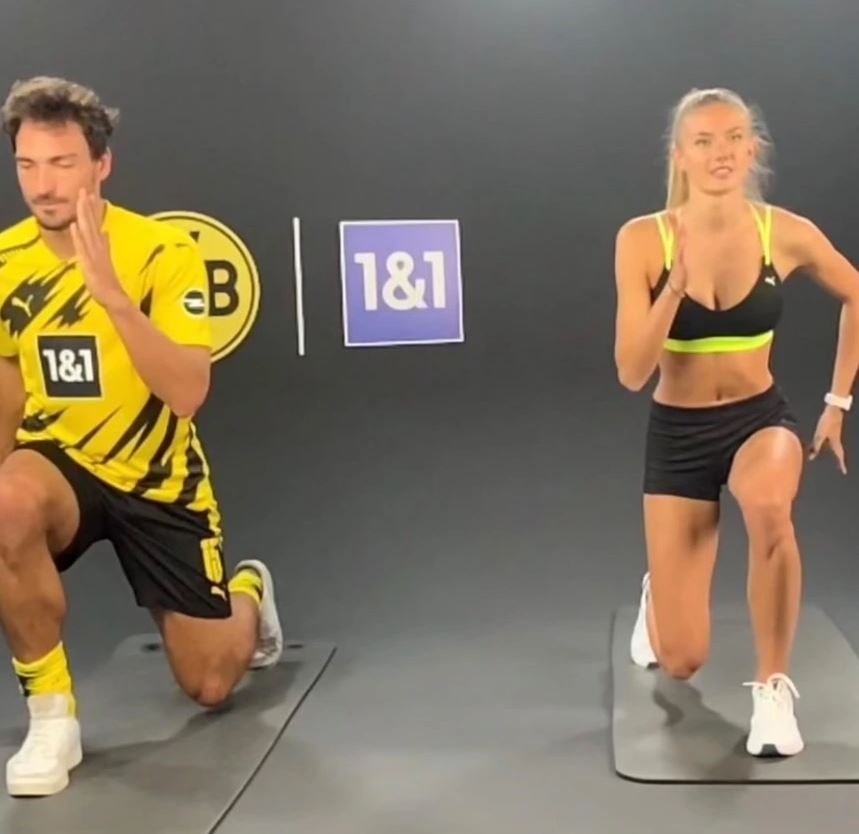 Η αθλήτρια με τον Χάαλαντ