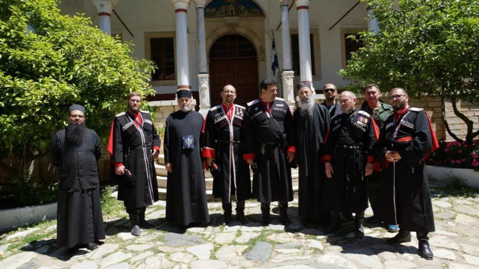 Φωτογραφία που είχε δημοσιεύσει η Μονή Εσφιγμένου στην καταγγελία της 