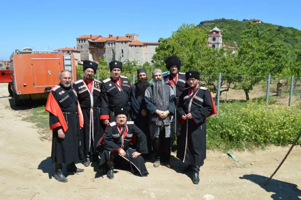 Φωτογραφία που είχε δημοσιεύσει η Μονή Εσφιγμένου στην καταγγελία της 