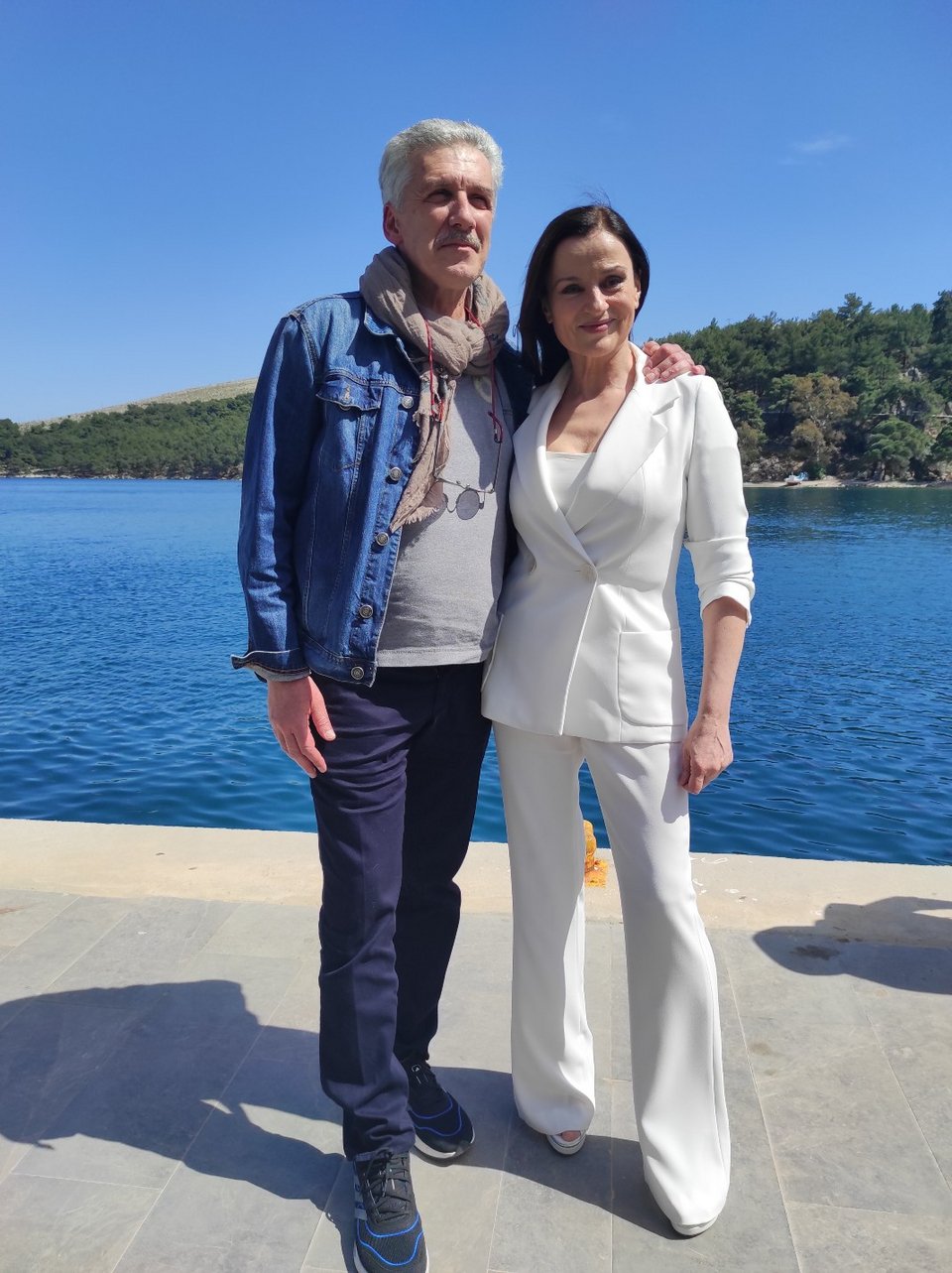 Οι δύο πρωταγωνιστές στη Χίο/ Φώτο:iefimerida.gr