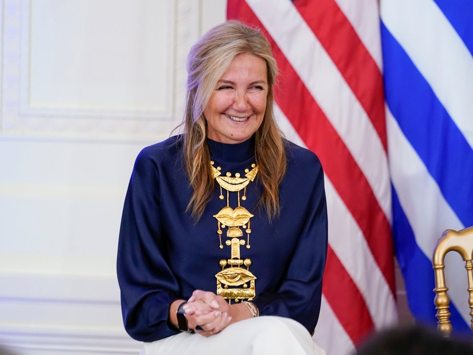 Η Μαρέβα Μητσοτάκη / Φωτογραφία: AP Photo/Susan Walsh