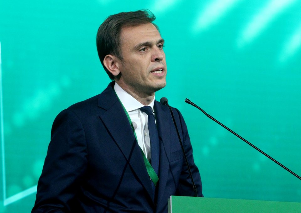 Ο Δημήτρης Μάτζος, εκπρόσωπος τύπου του κόμματος