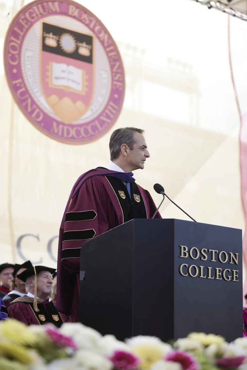 Ο Κυριάκος Μητσοτάκης απηύθυνε ομιλία στην 146η Τελετή Αποφοίτησης του Boston College/ Φωτογραφία: ΓτΠ/ ΠΑΠΑΜΗΤΣΟΣ ΔΗΜΗΤΡΗΣ