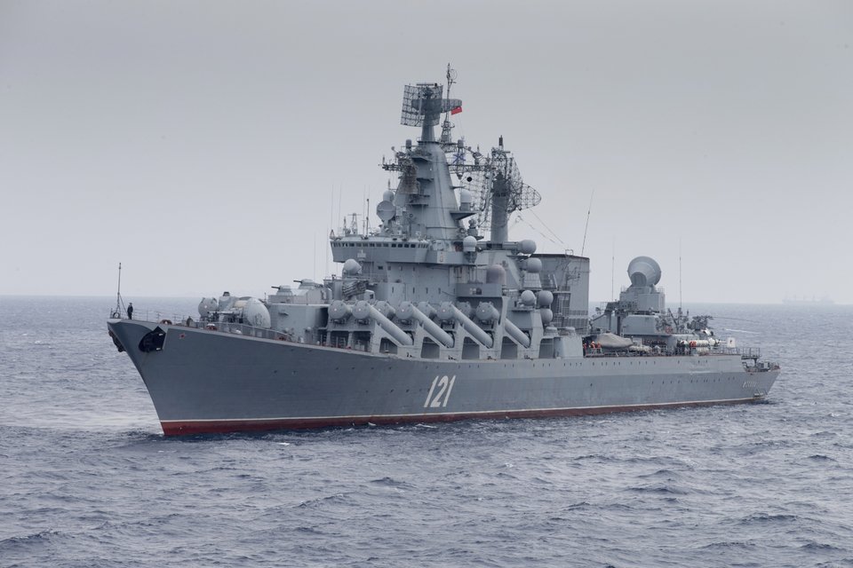 Το «Moskva» πριν από τη βύθισή του