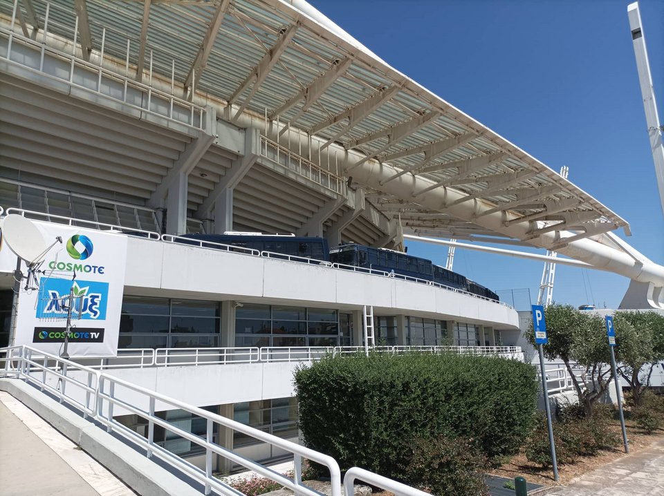 Αστυνομικές δυνάμεις στο ΟΑΚΑ για τον τελικό του Κυπέλλου Ελλάδας / Φωτογραφία: ΑΠΕ
