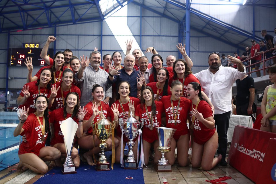 Πρωταθλητής Ελλάδας ο Ολυμπιακός στο πόλο γυναικών / Φωτογραφία: Eurokinissi