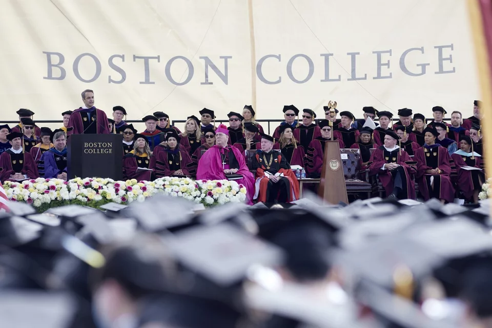 Ο Κυριάκος Μητσοτάκης απηύθυνε ομιλία στην 146η Τελετή Αποφοίτησης του Boston College/ Φωτογραφία: ΓτΠ/ ΠΑΠΑΜΗΤΣΟΣ ΔΗΜΗΤΡΗΣ