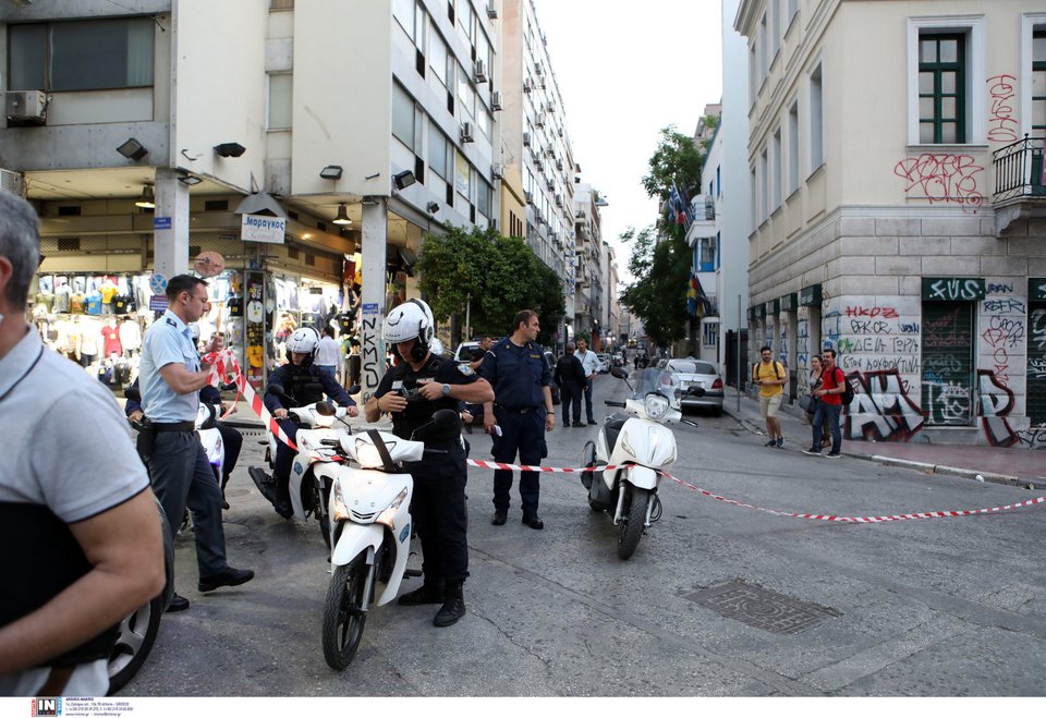 Αστυνομική επιχείρηση στην Ομόνοια / Φωτογραφία: INTIME