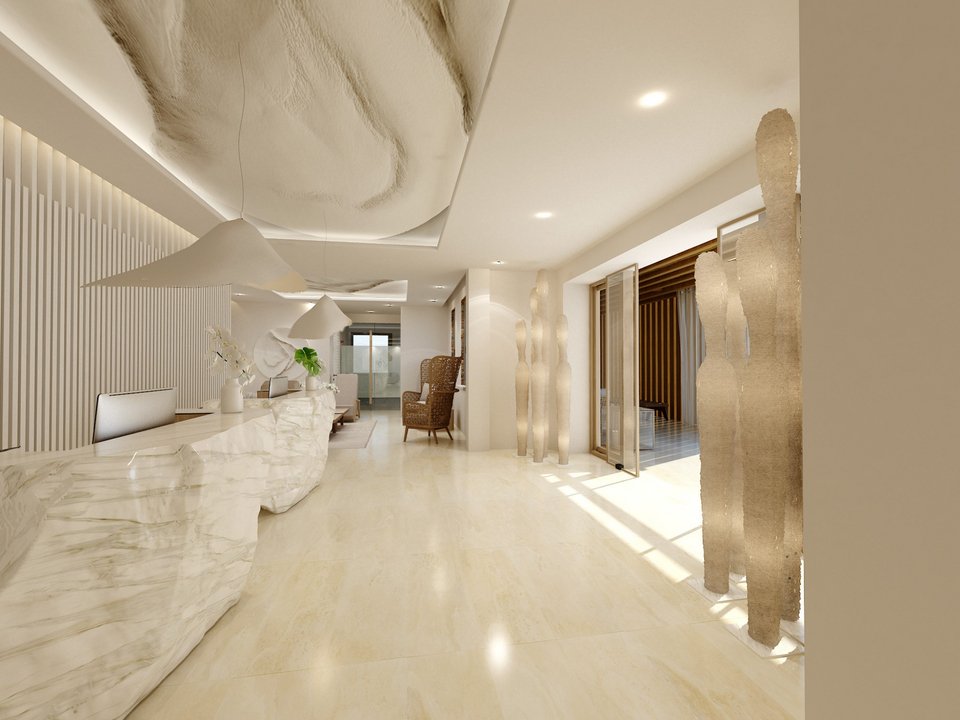 To super design lobby του Once in Mykonos - Φωτογραφία: Courtesy of Once in Mykonos