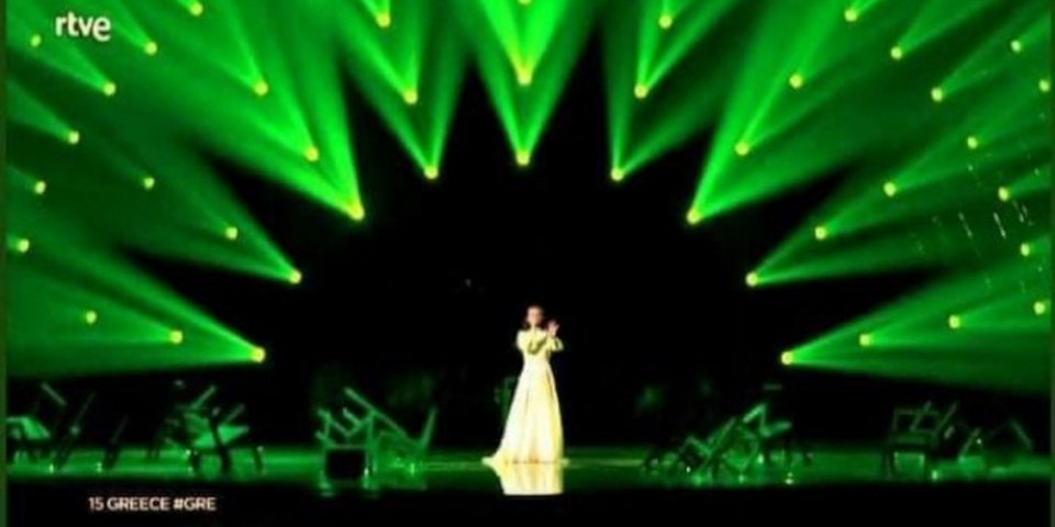 Το… ΠΑΣΟΚ στη σκηνή της Eurovision 2022 / Φωτογραφία: Twitter