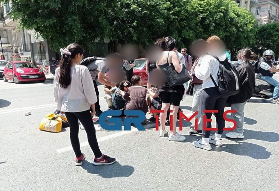 Παράσυρση γυναίκας από μοτοσικλέτα στη Θεσσαλονίκη / Grtimes.gr