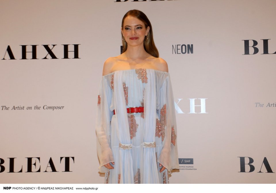 Η Έμμα Στόουν στην παγκόσμια πρεμιέρα της ταινίας «Βληχή»