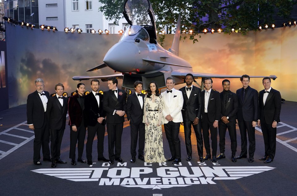 Οι πρωταγωνιστές της ταινίας «Top Gun: Maverick» στην χθεσινή πρεμιέρα