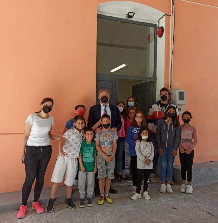 Στο μονοθέσιο σχολείο στο Μεγαλοχώρι Μυτιλήνης