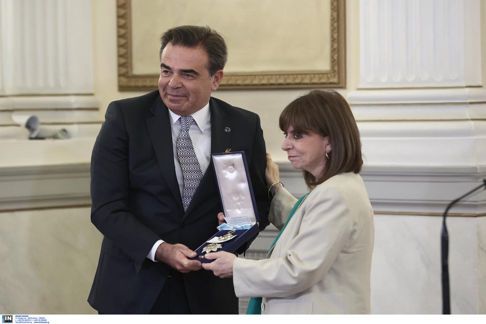 Παρασημοφόρηση Μαργαρίτη Σχοινά