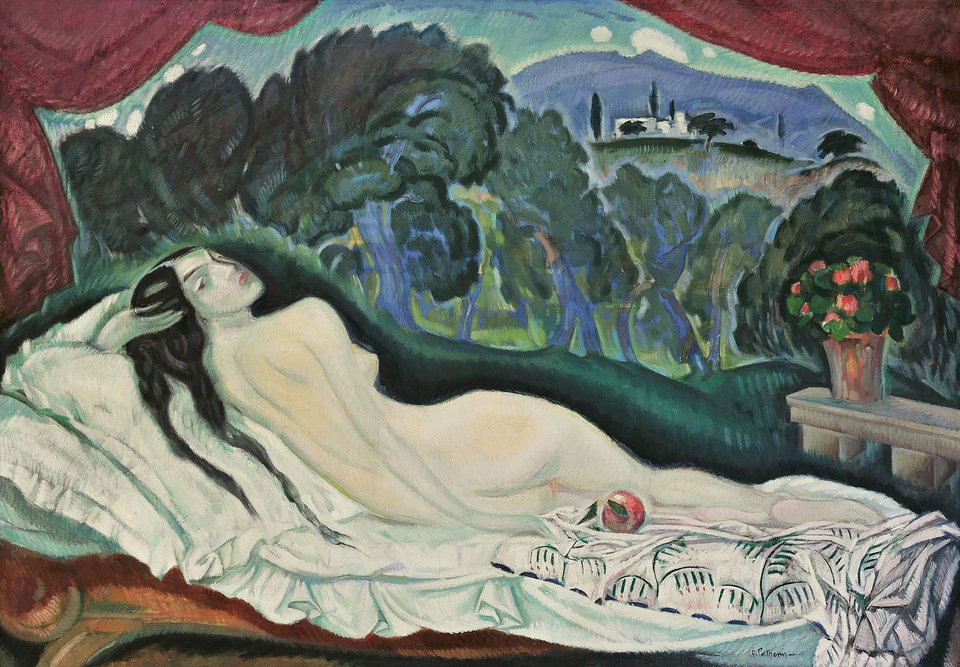 Μεγάλο γυμνό, 1912-1930 Λάδι σε καμβά Κληροδοσία αντί Φόρου Κληρονομίας Νικολάου Παρθένη Εθνική Πινακοθήκη-Μουσείο Αλεξάνδρου Σούτσου αρ. έργου 9984