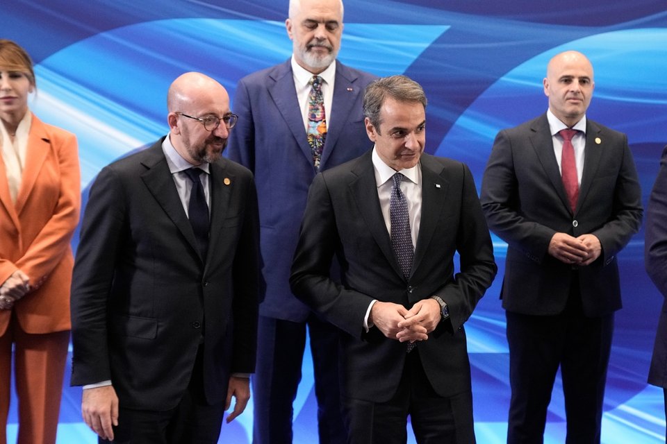 Με τον Σαρλ Μισέλ στη Σύνοδο της Θεσσαλονίκης