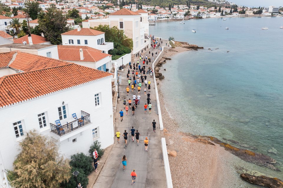 Άποψη από το Spetses mini Marathon.