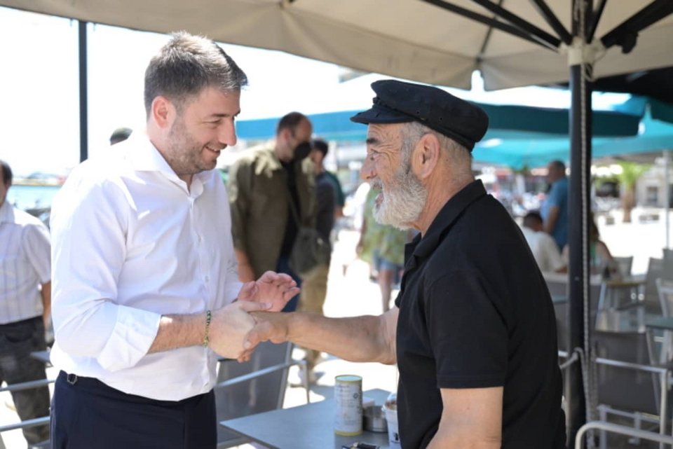 Ο Νίκος Ανδρουλάκης στην Κάλυμνο