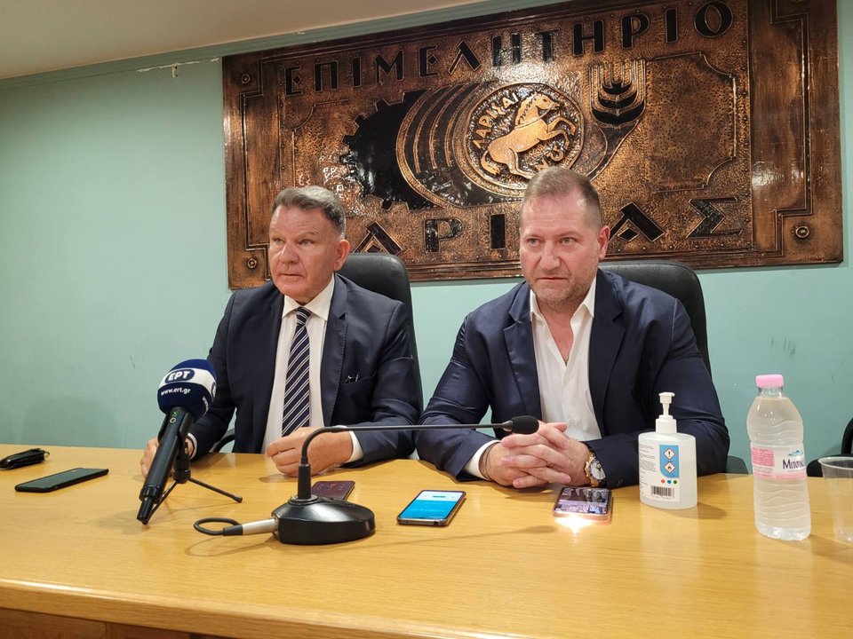 Αλέξης Κούγιας και Αχιλλέας Νταβέλης / Φωτογραφία: onlarissa.gr