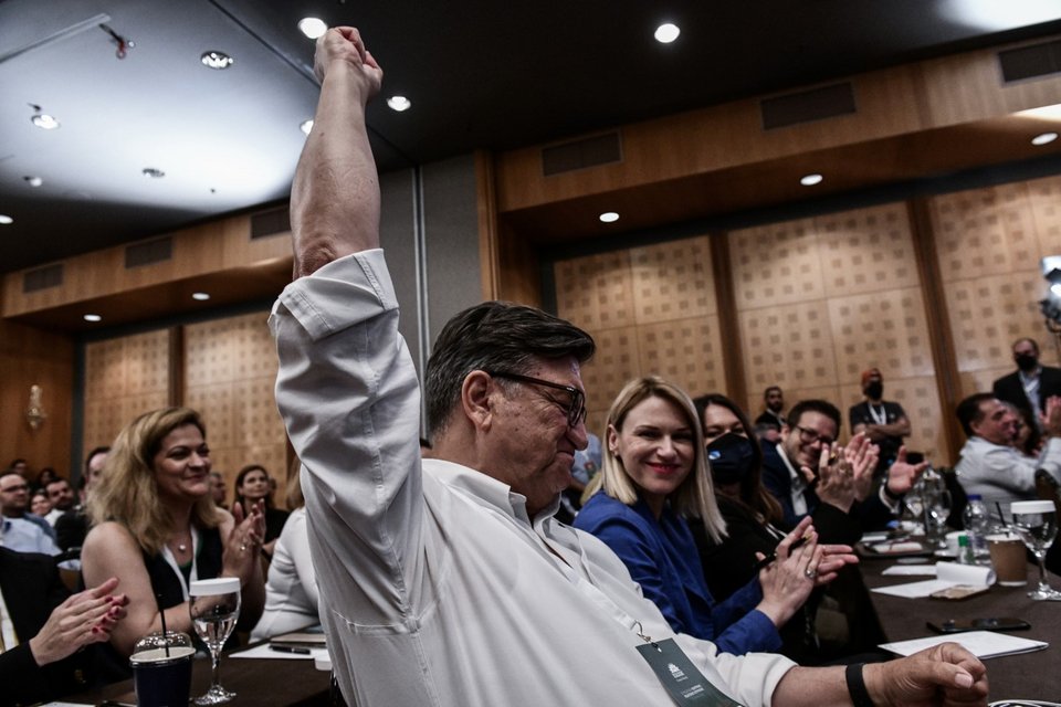 Ο Πέτρος Ευθυμίου στη συνεδρίαση της ΚΕ του ΠΑΣΟΚ / Φωτογραφία: Eurokinissi/ΜΠΟΛΑΡΗ ΤΑΤΙΑΝΑ