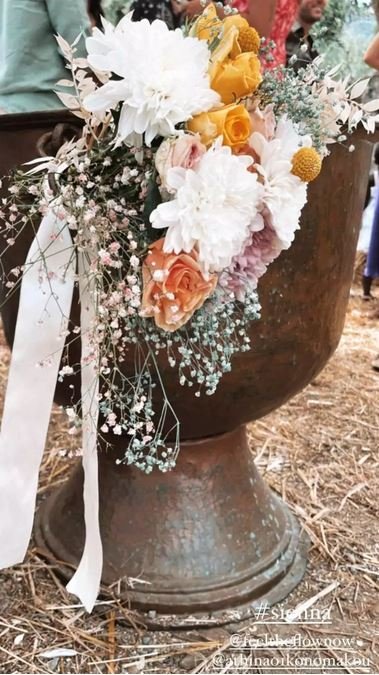 Αθηνά Οικονομάκου βάφτιση κόρης