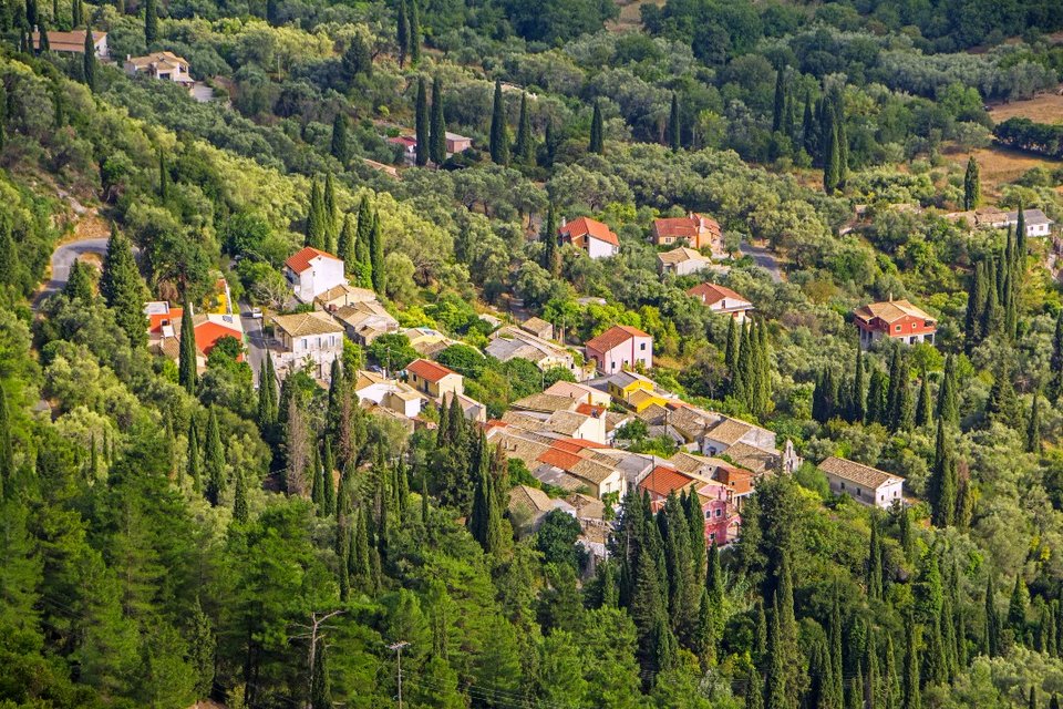 χωριά σε νησιά Σωκράκι Κέρκυρα