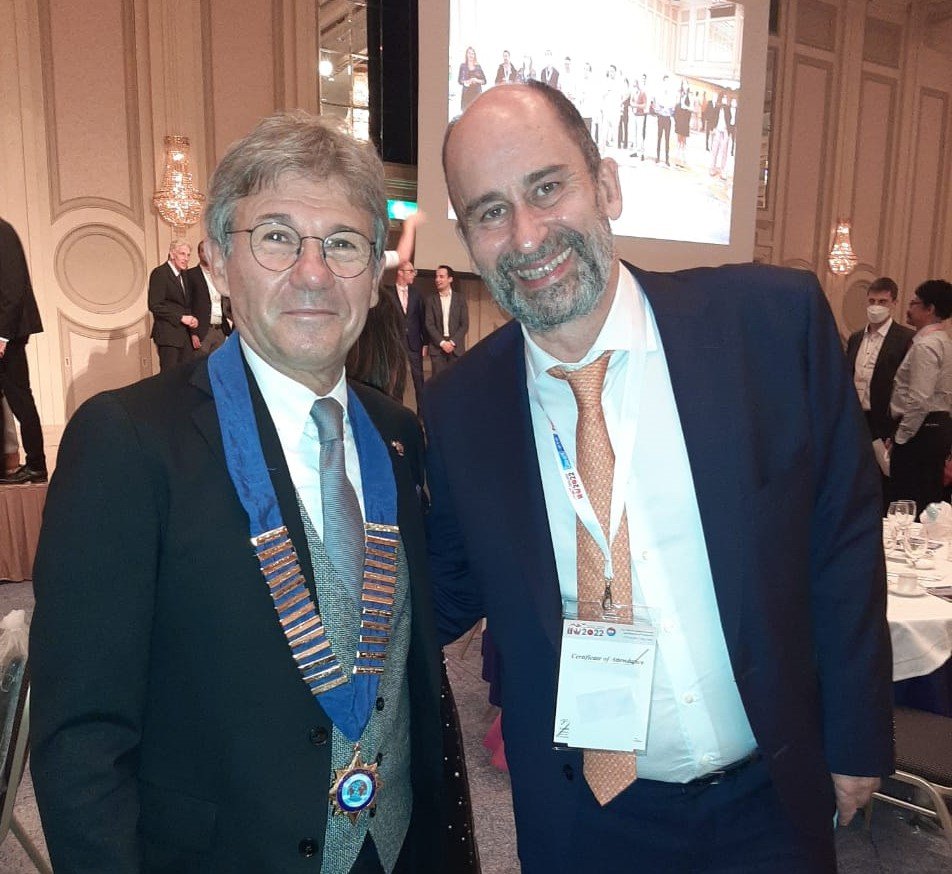 Sorin Keller, Ελβετός, Πρόεδρος Διεθνούς Οργανισμού Συγκολλήσεων και Νίκος Χατζόπουλος, Πρόεδρος Ελληνικού Ινστιτούτου Συγκολλήσεων