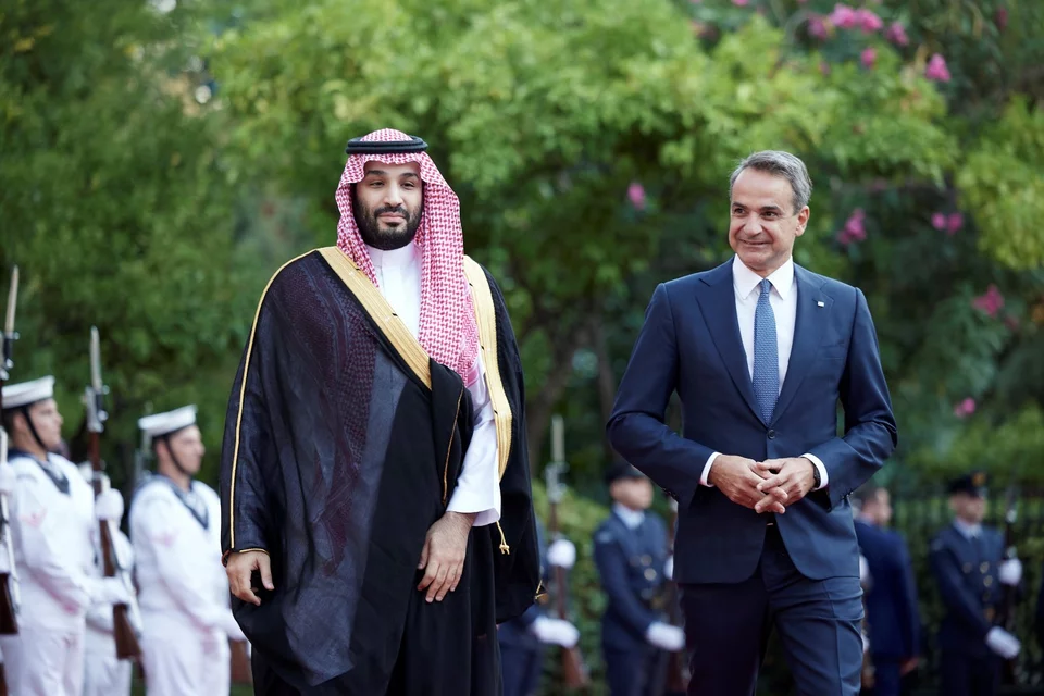 Συνάντηση Μητσοτάκη με τον πρίγκιπα διάδοχο της Σαουδικής Αραβίας / 