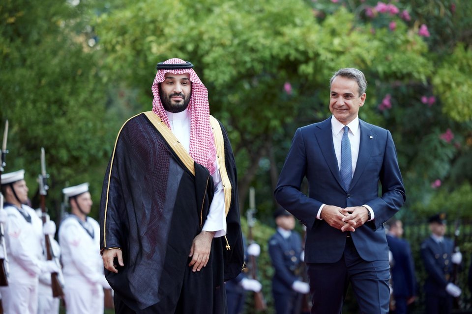 Συνάντηση Μητσοτάκη με τον πρίγκιπα διάδοχο της Σαουδικής Αραβίας / 