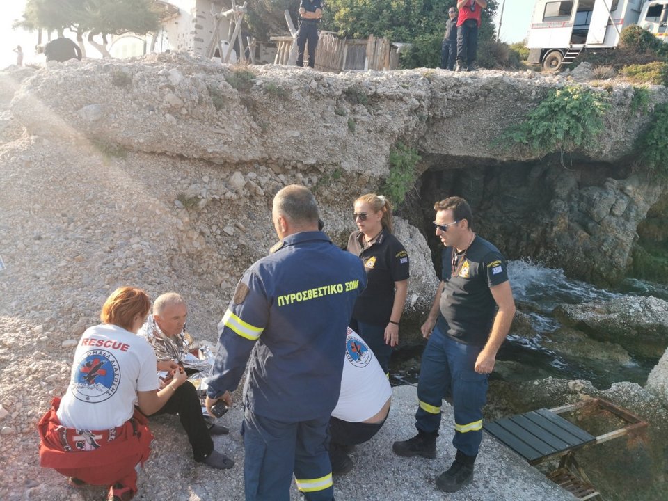 Διασώθηκε ο πιλότος του ελικοπτέρου που συνετρίβη στη Σάμο / Φωτογραφία: Samos24.gr