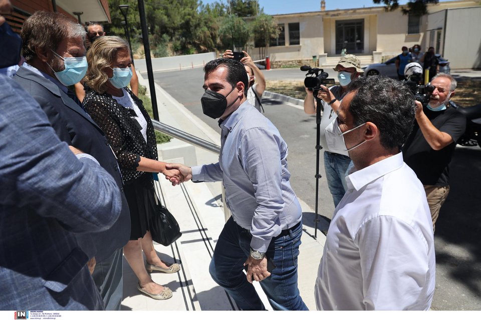 Στο Ηράκλειο Κρήτης ο Θάνος Πλεύρης / Φωτογραφία: ΙΝΤΙΜΕ