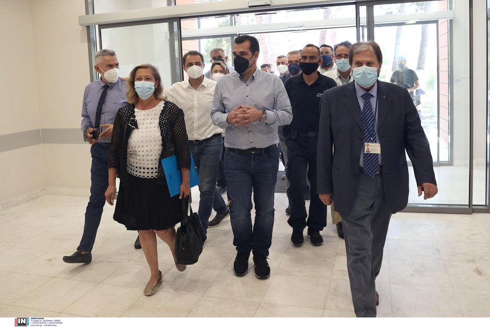 Στο Ηράκλειο Κρήτης ο Θάνος Πλεύρης / Φωτογραφία: ΙΝΤΙΜΕ