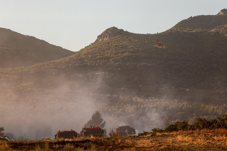 Φωτιά στα Μέγαρα / Φωτογραφία: Eurokinissi