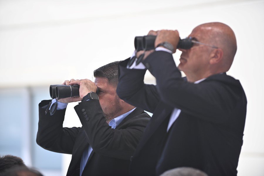 Ο υφυπουργός Εθνικής Άμυνας παρακολούθησε την άσκηση μαζί με τον υπουργό Εξωτερικών Νίκο Δένδια